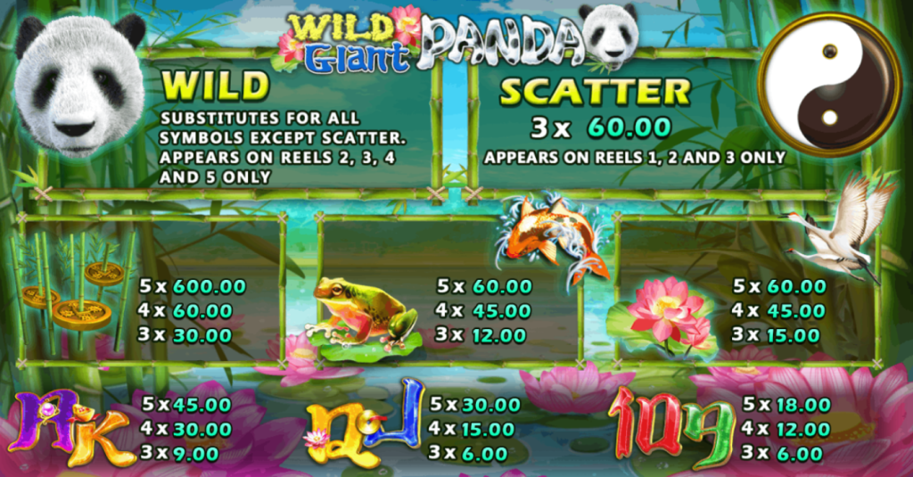Wild Giant Panda สล็อต